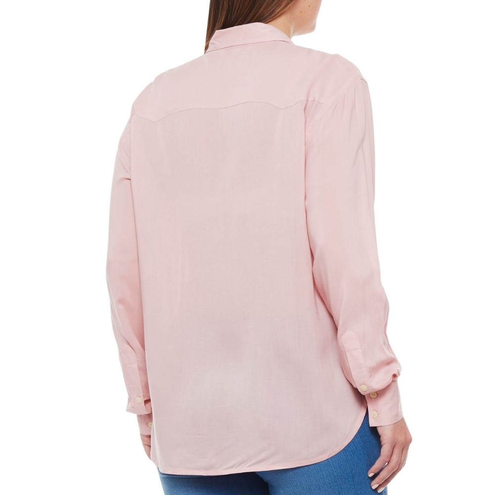 NWT FRYE Pink Addie Western Shirt - Picture 4 of 4